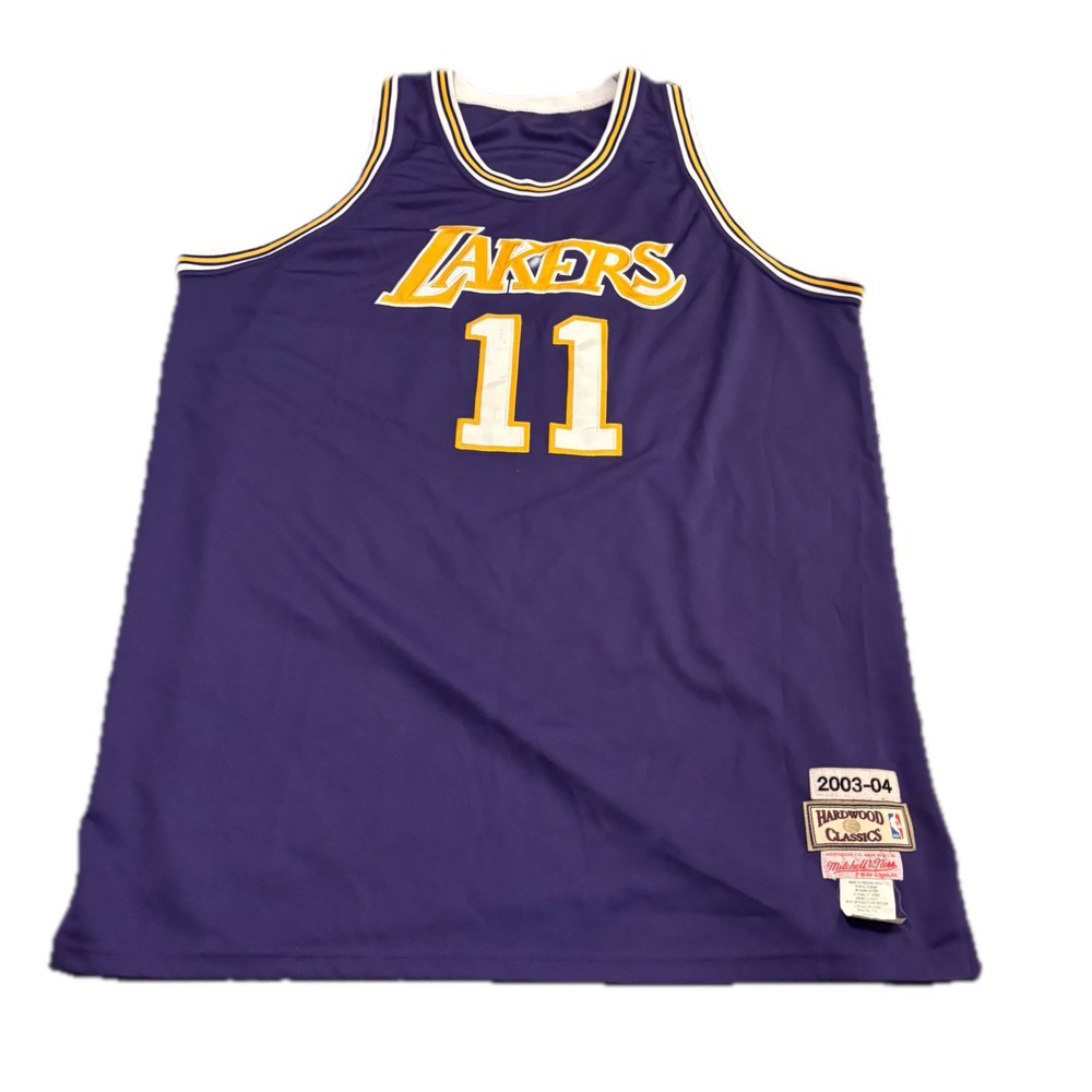 Mitchell & Ness Lakers Karl Malone 11 Jersey 2003-04 Purple Size 60 4XL Stitched